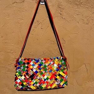 Nahui Ollin Candy Wrapper Purse Shoulder Handbag